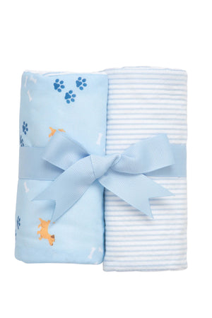 3 Marthas | Puppy Set of Two Burp Cloths
