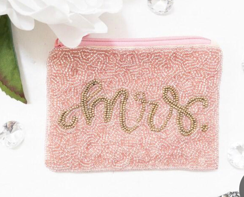 Beaded Mrs. Coin Purse