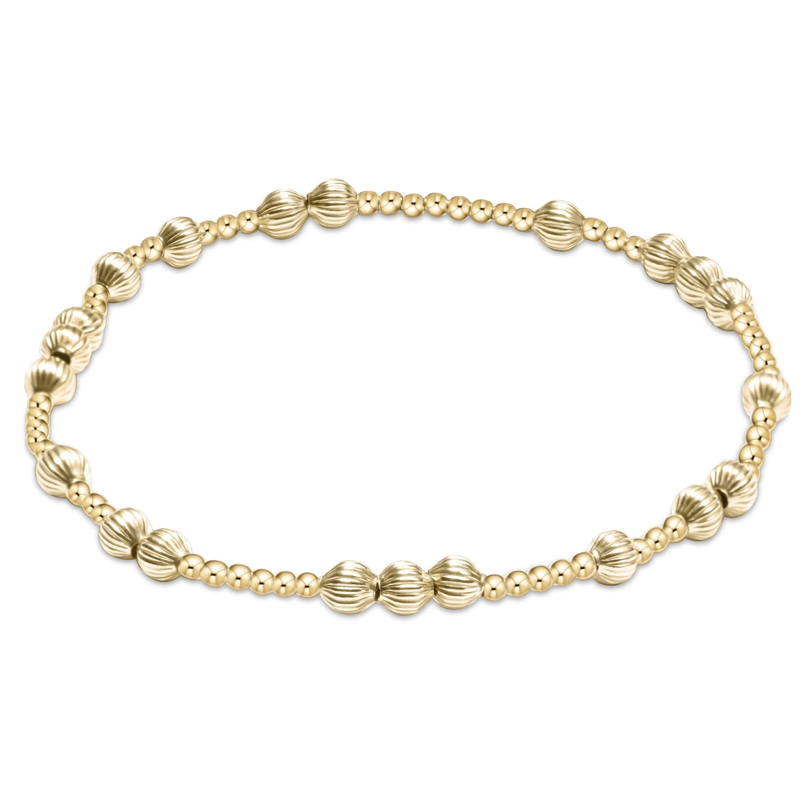 eNewton | Hope Unwritten Dignity 4mm Bead Bracelet - Gold