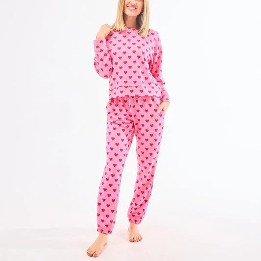 Mary Square | Sophie Hearts Jogger Set