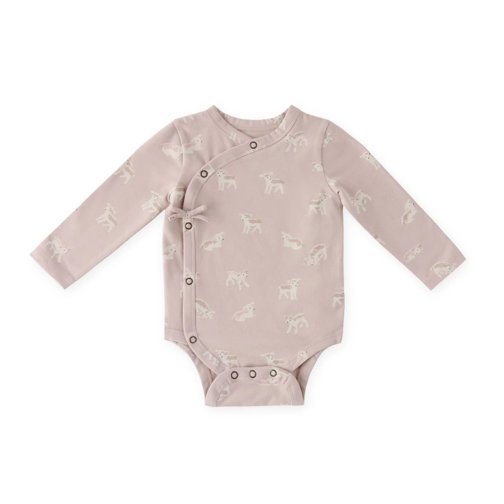 PEHR | The Littles Dear Lamb Long Sleeve Kimono One-Piece