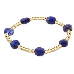 eNewton | Admire Gold 3mm Bead Bracelet - Lapis