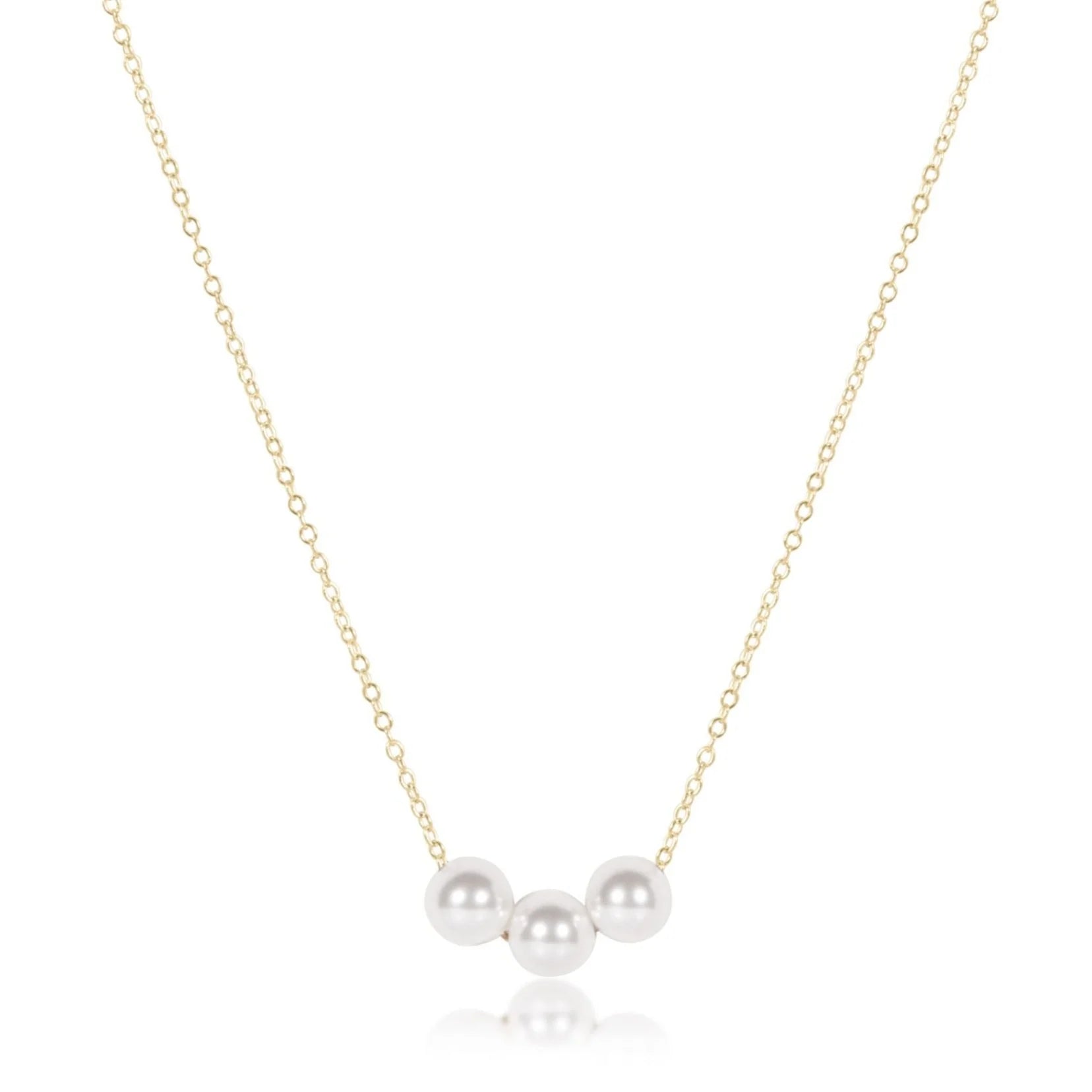 eNewton | 16" Joy Pearl Gold Necklace