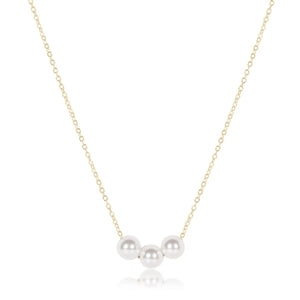 eNewton | 16" Joy Pearl Gold Necklace