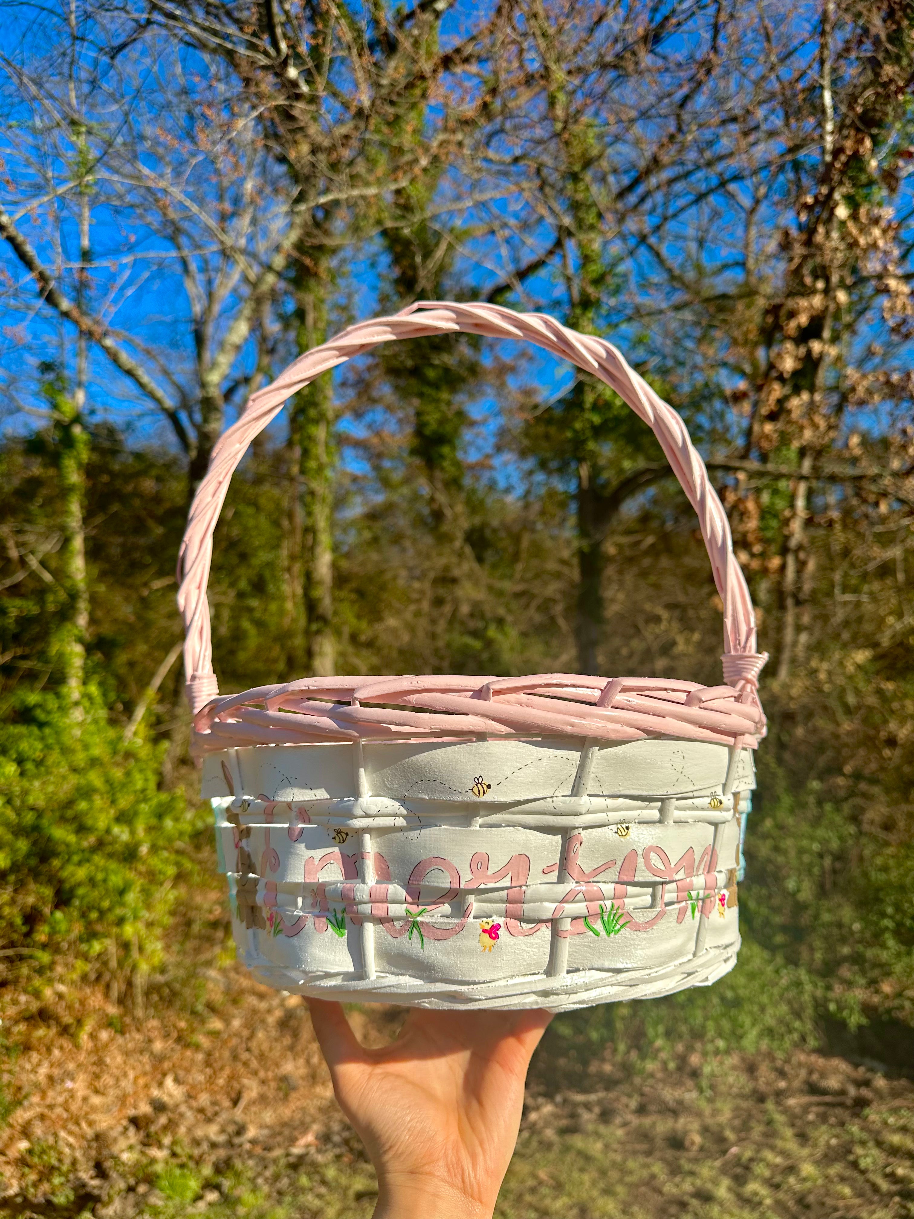 Hand Painted Easter Baskets