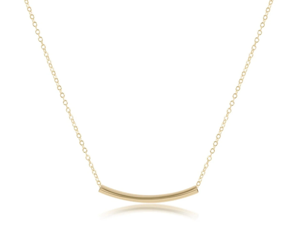 eNewton | 16" Gold Necklace - Bliss Bar Gold