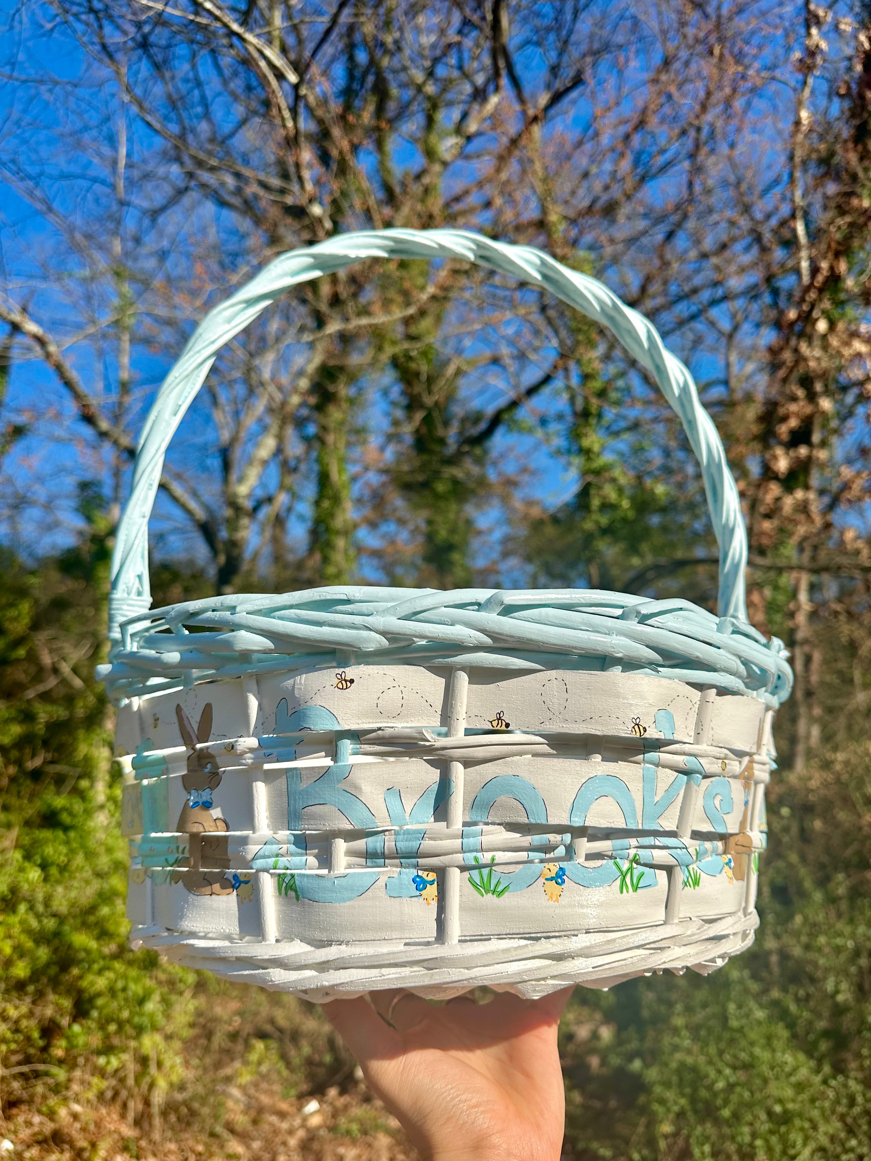 Hand Painted Easter Baskets