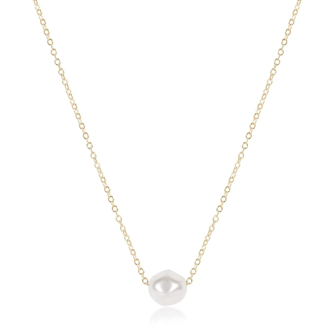eNewton | 16" Admire Pearl Gold Necklace