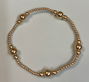 eNewton | Purpose Gold 6mm Bead Bracelet