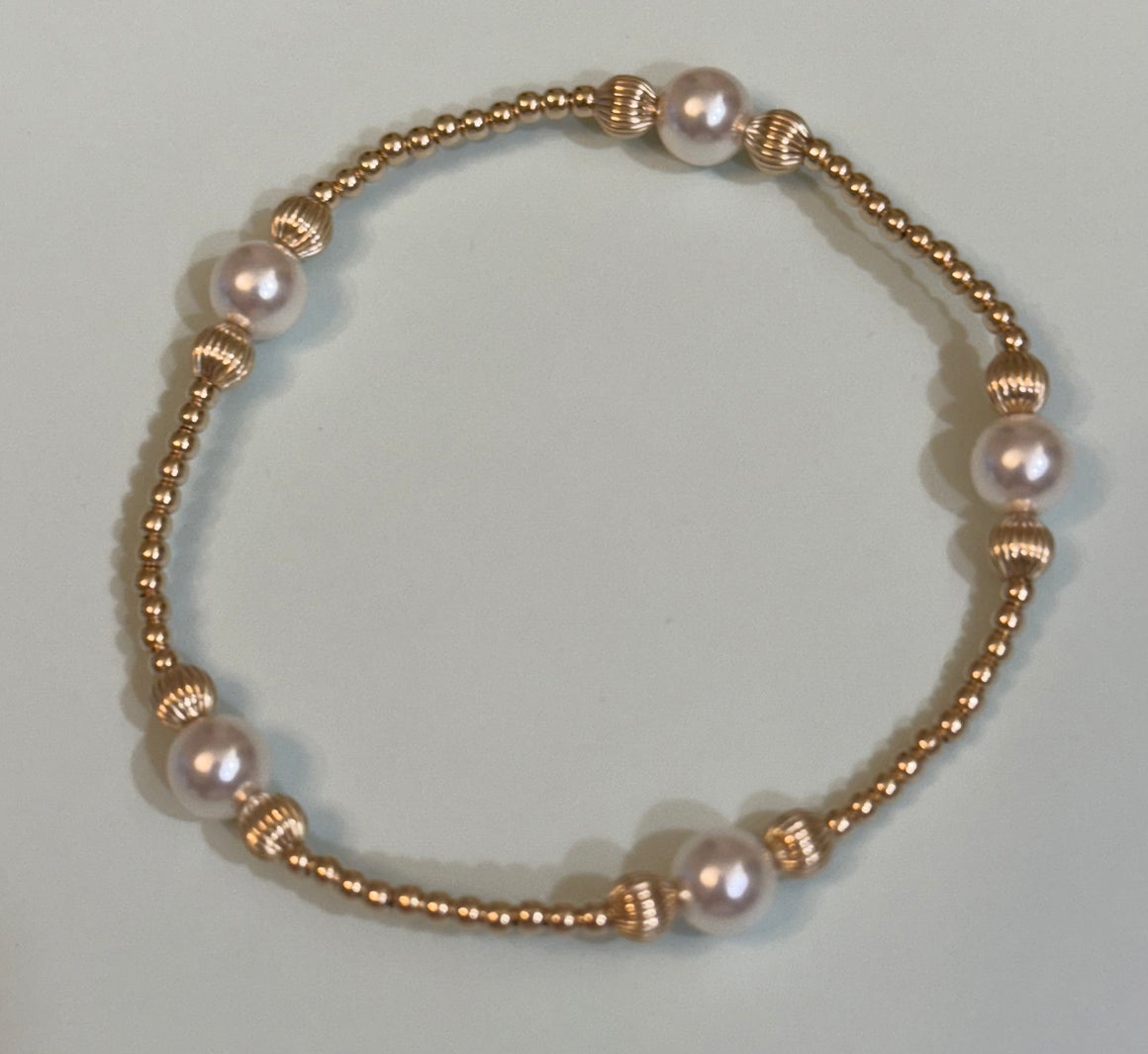 eNewton | Purpose Dignity 6mm Bead Bracelet - Pearl