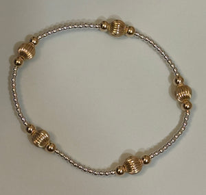eNewton | Purpose Dignity 6mm Bead Bracelet - Mixed Metal