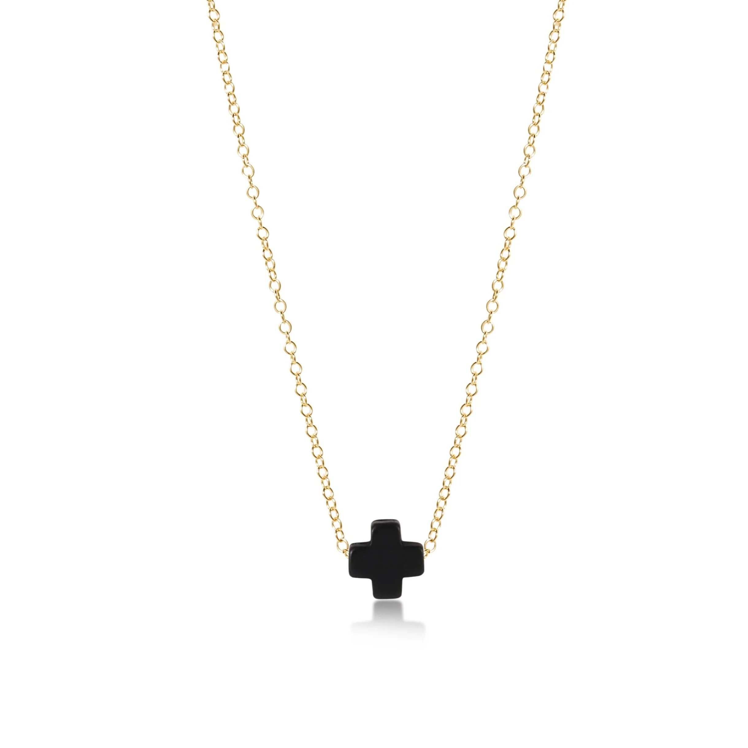 eNewton 16” Necklace Gold - Signature Cross