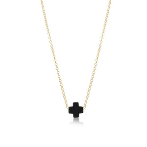 eNewton | 16” Necklace Gold - Signature Cross