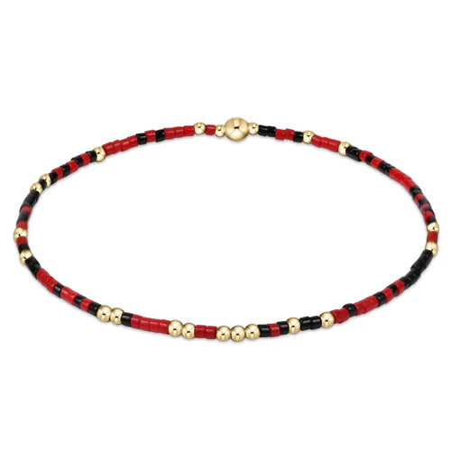 eNewton | Gameday Hope Unwritten Bracelets - Bright Red & Onyx