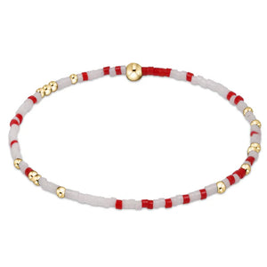 eNewton | Gameday Hope Unwritten Bracelets - Bright Red & White