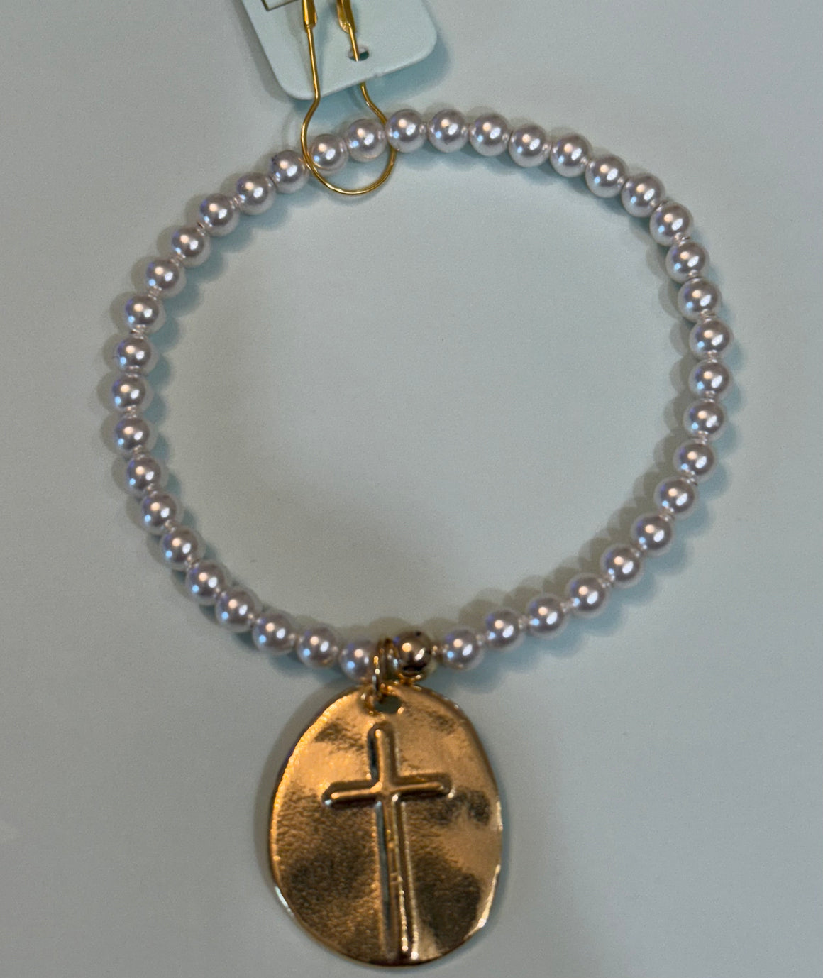 eNewton | Classic Pearl 4mm Bracelet - Inspire Gold Charm