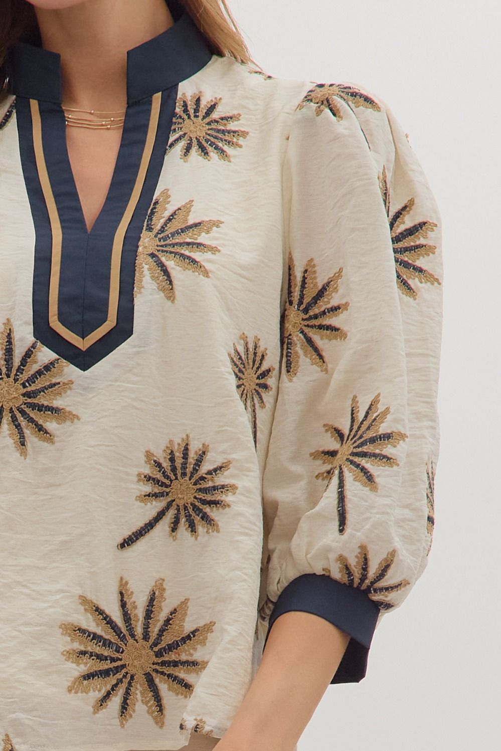 Brittany Embroidered Top