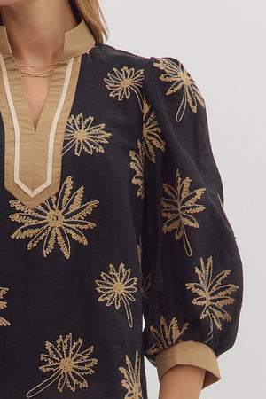 Brittany Embroidered Top