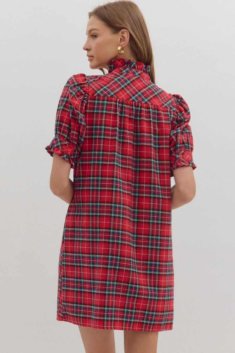 Nicki Madras Plaid Mini Dress