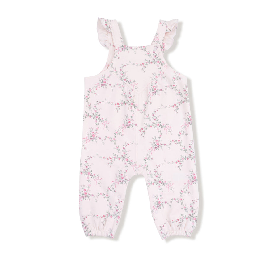 Angel Dear | French Terry Antoinette Floral Overalls
