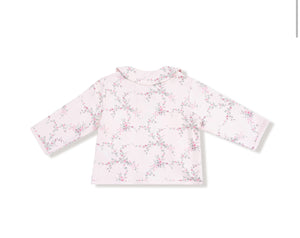 Angel Dear | French Terry Antoinette Floral Tweed Style Jacket with Bow Pockets