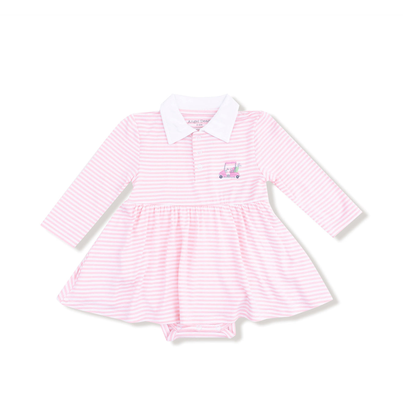 Angel Dear | Baby Golf Carts Pink Polo Dress