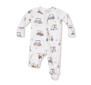 Angel Dear | Zooming Golf Carts 2 Way ZIpper Footie