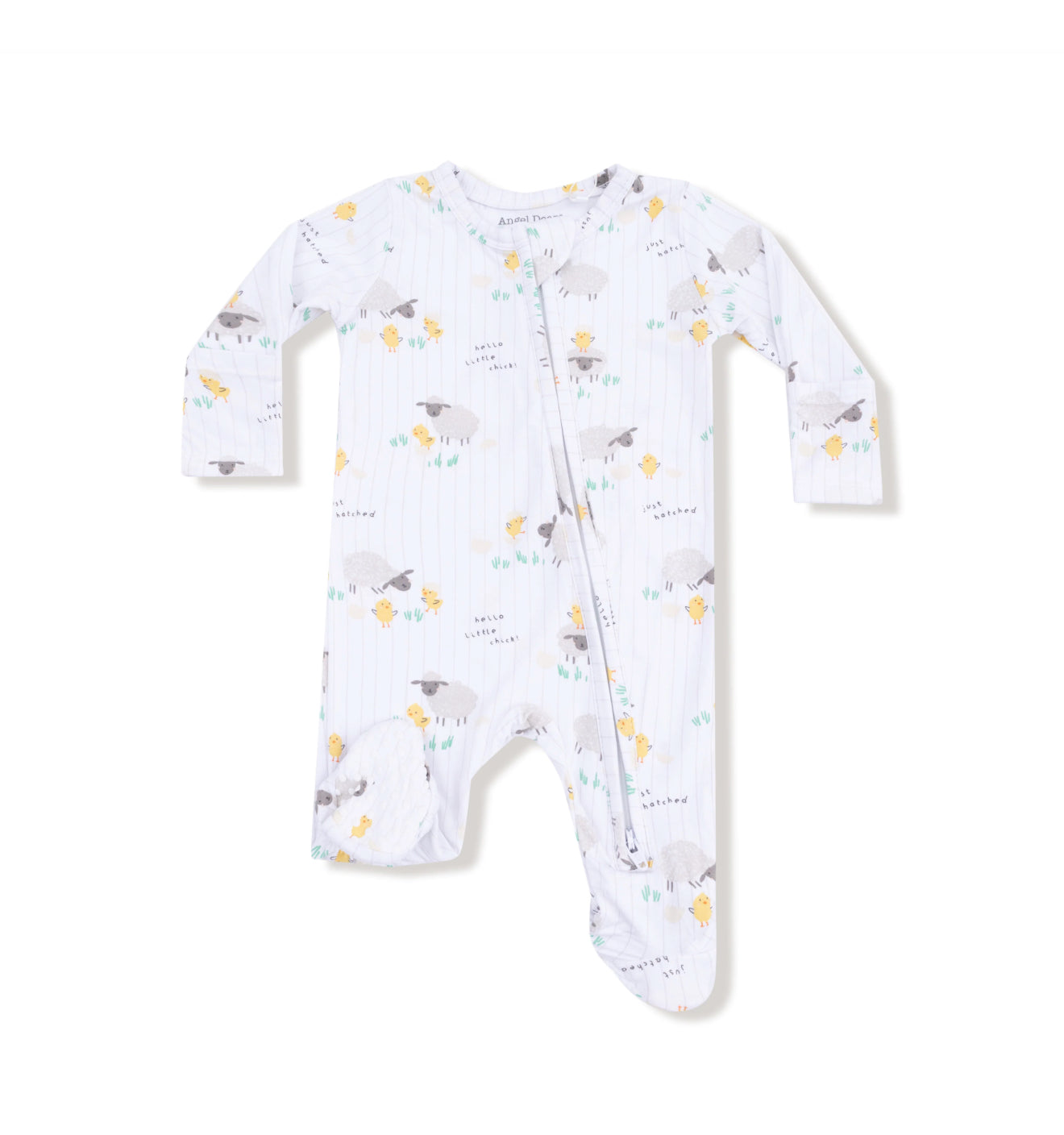 Angel Dear | Just Hatched 2 Way ZIpper Footie