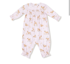 Angel Dear | Little Fawn Smocked Romper