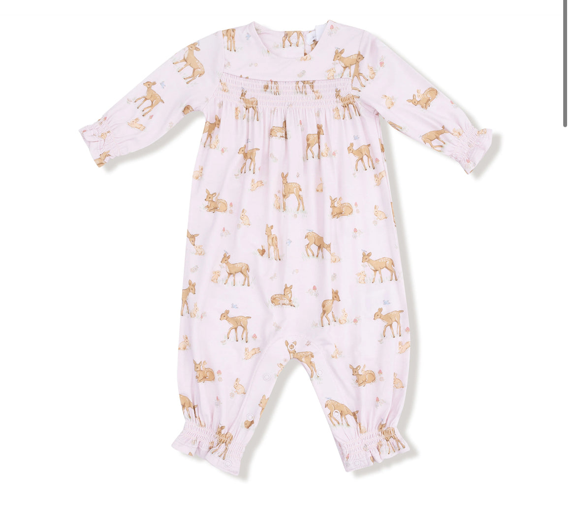 Angel Dear | Little Fawn Smocked Romper