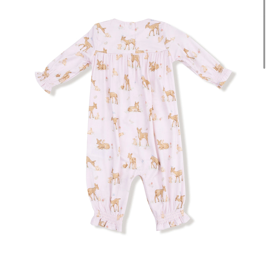 Angel Dear | Little Fawn Smocked Romper