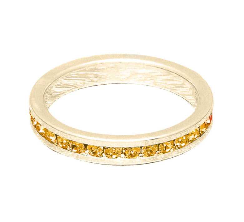 Maya J | Birthstone Stackable Rings Gold