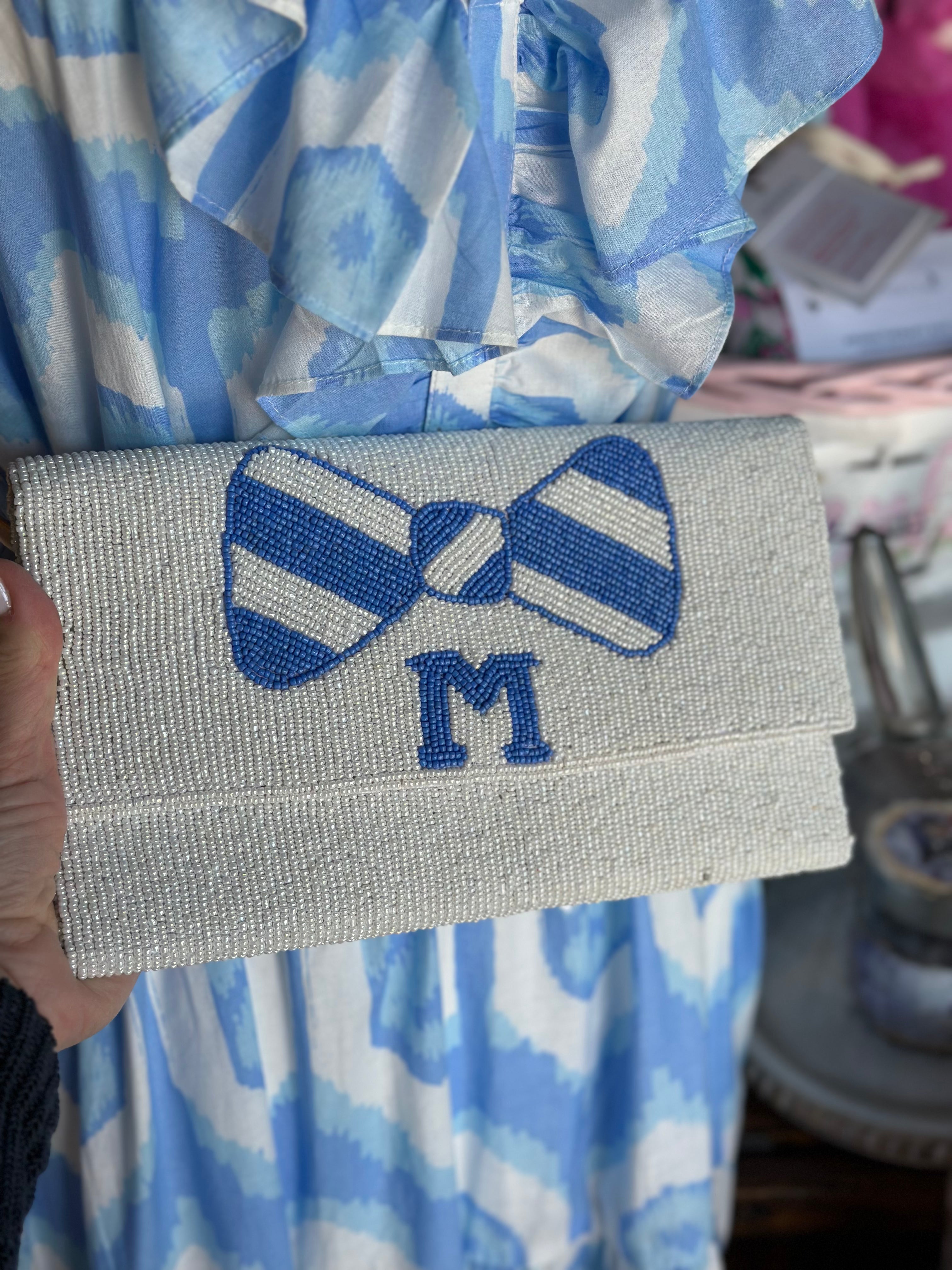 Charlotte's Web | McCallie Bowtie Beaded Clutch