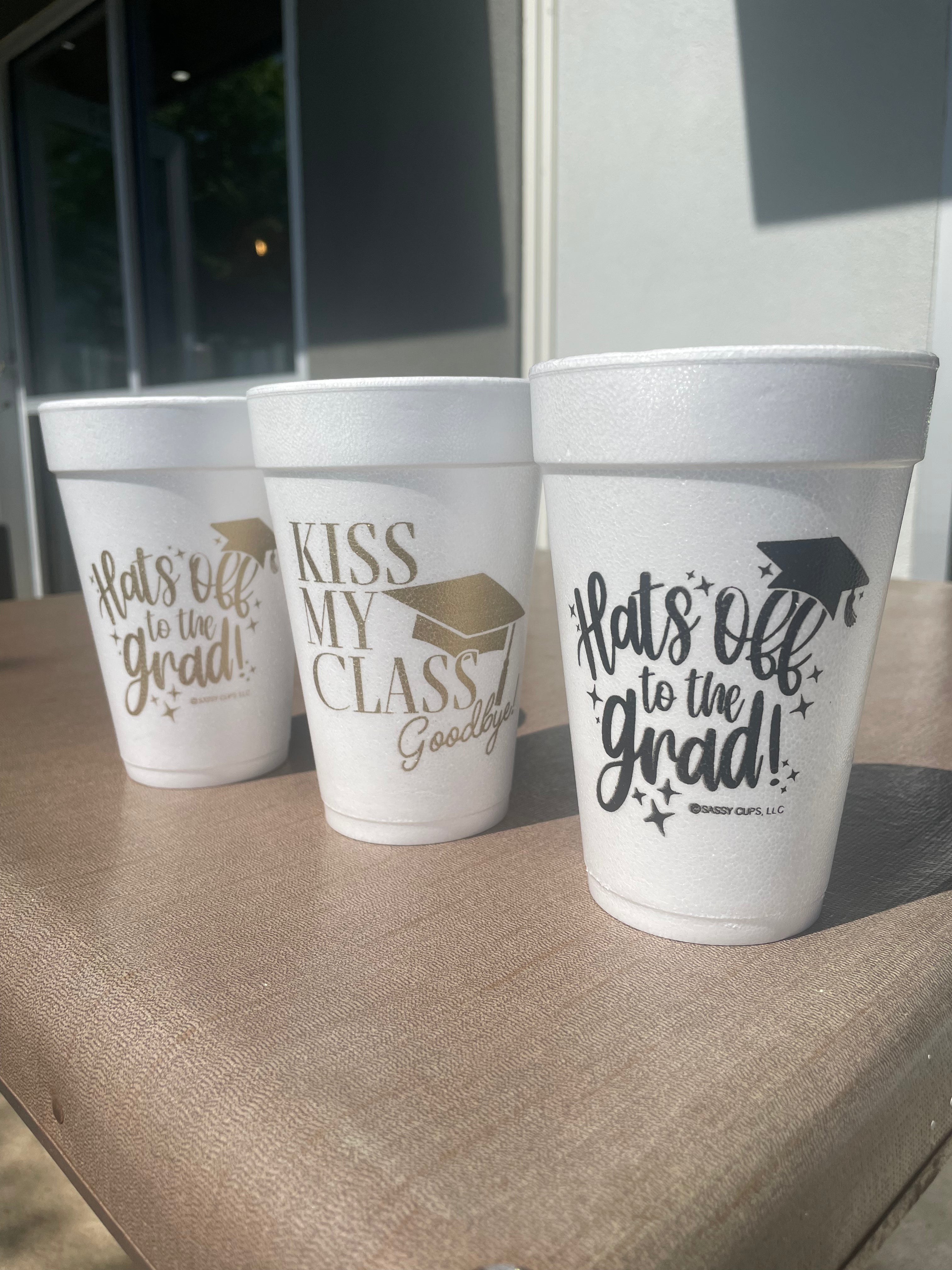 Graduation Novelty Styrofoam Cups