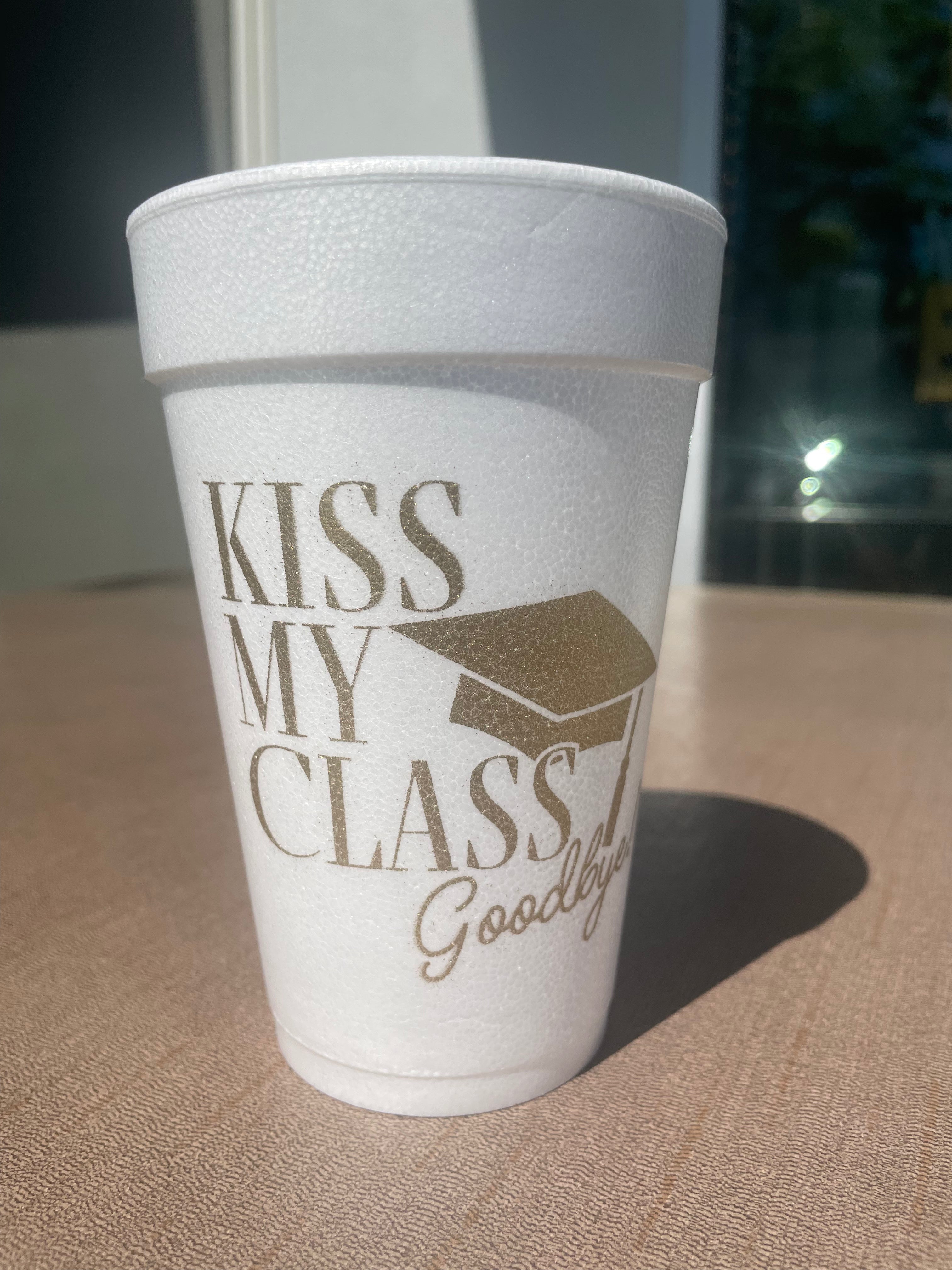 Graduation Novelty Styrofoam Cups
