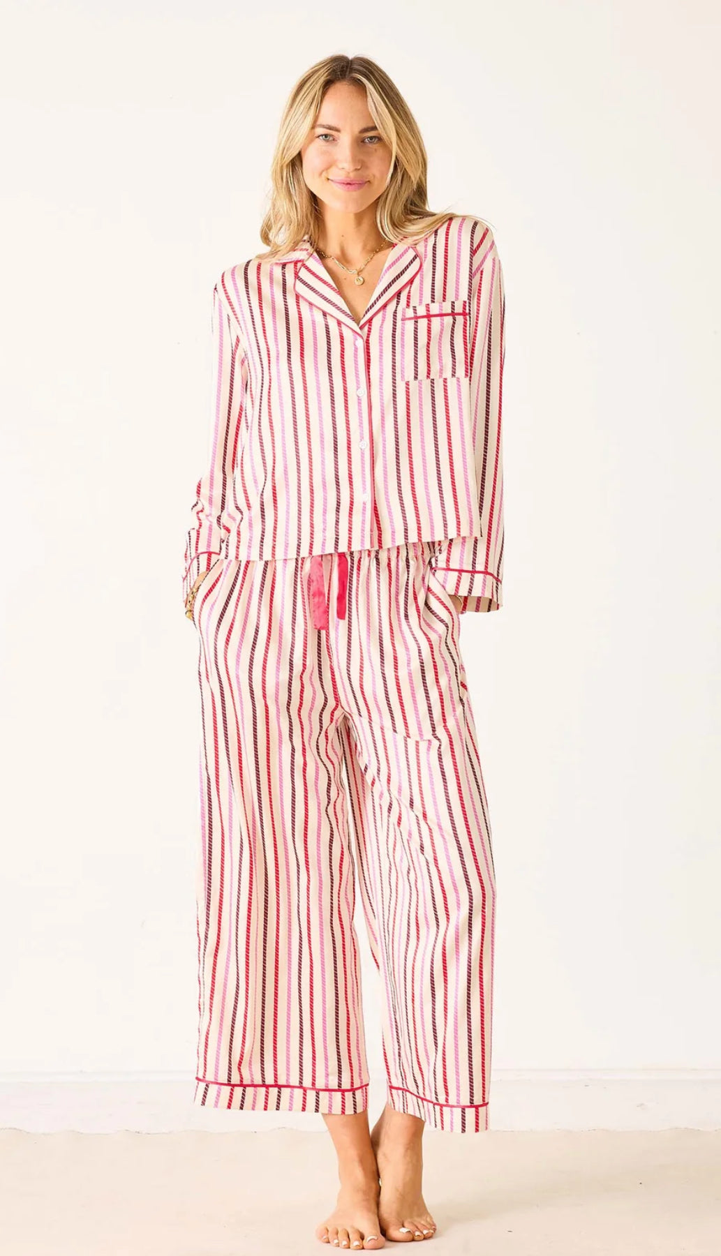 MERSEA | Satin Sailor PJ Set