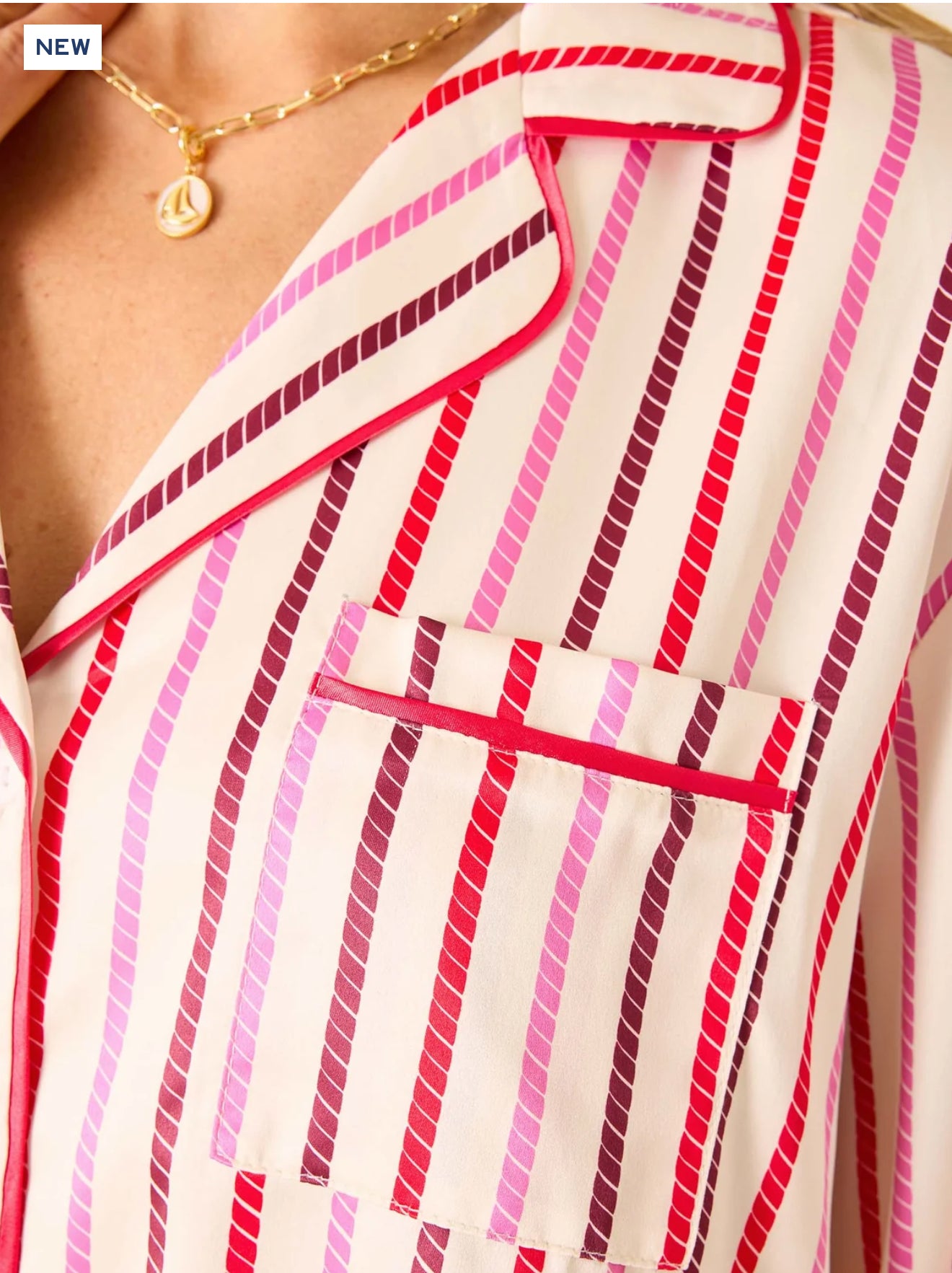 MERSEA | Satin Sailor PJ Set