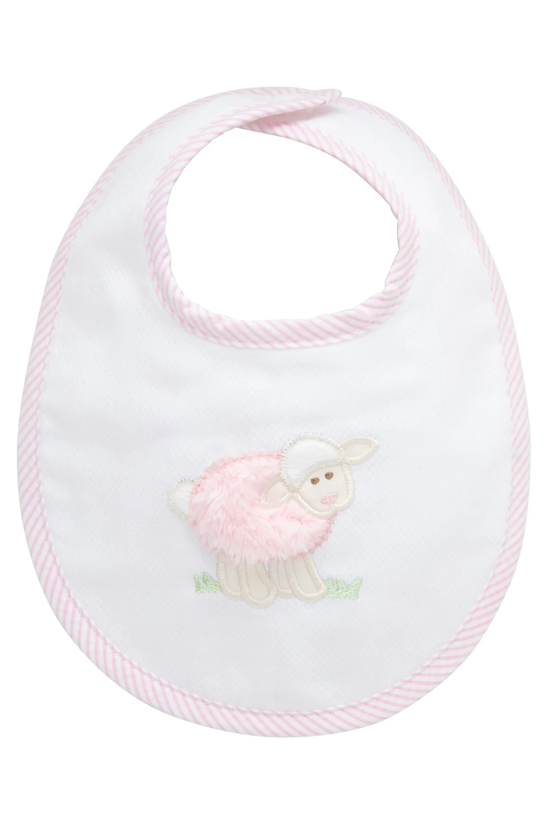3 Marthas | Lamb Applique Basic Bib Pink