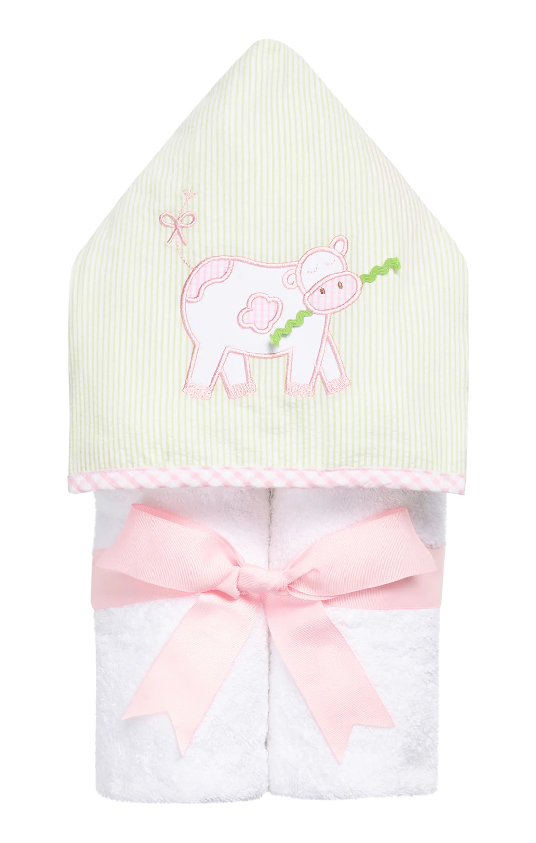 3 Marthas | PInk Cow Hooded Towel