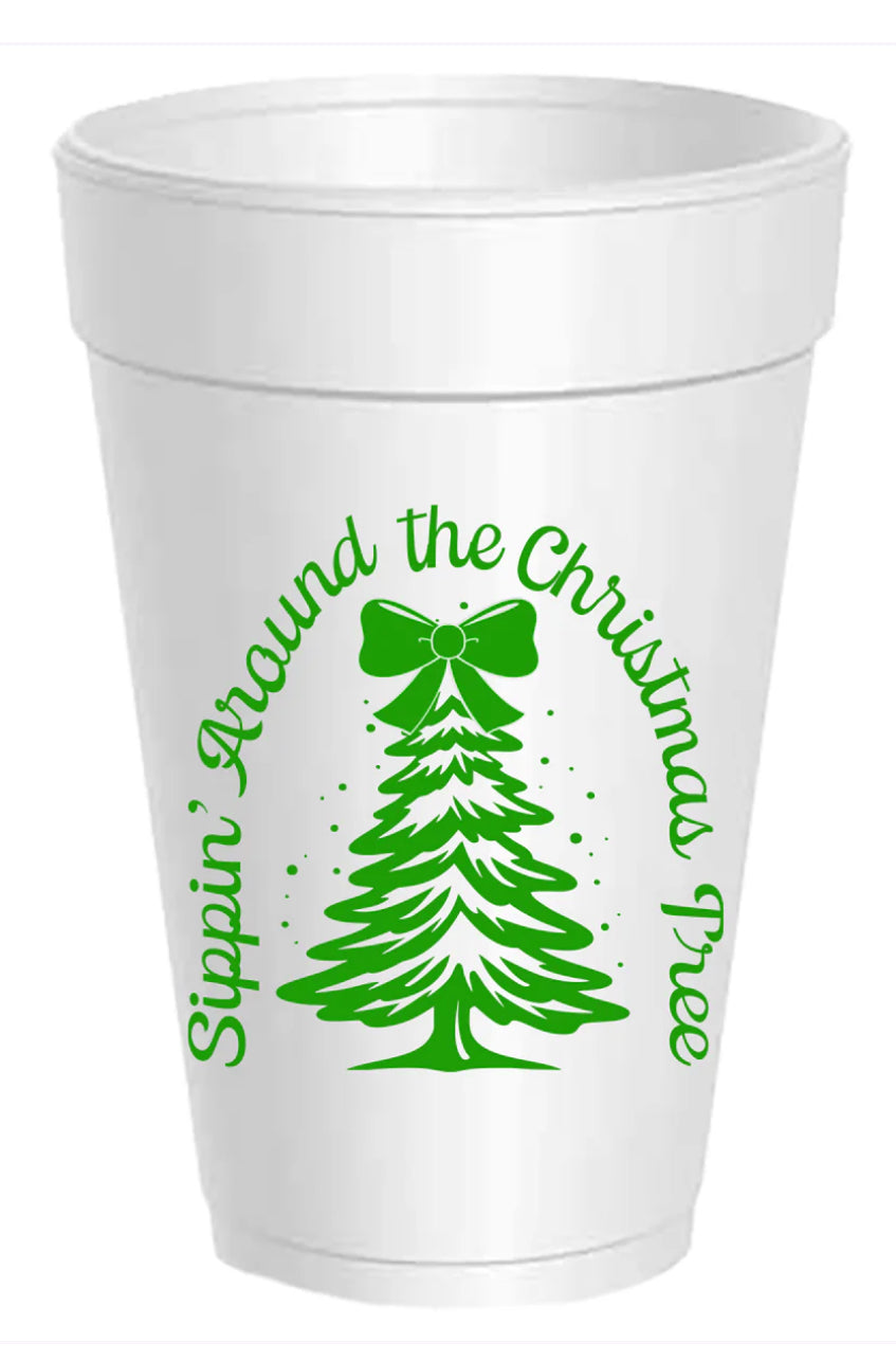 Christmas Styrofoam Cups