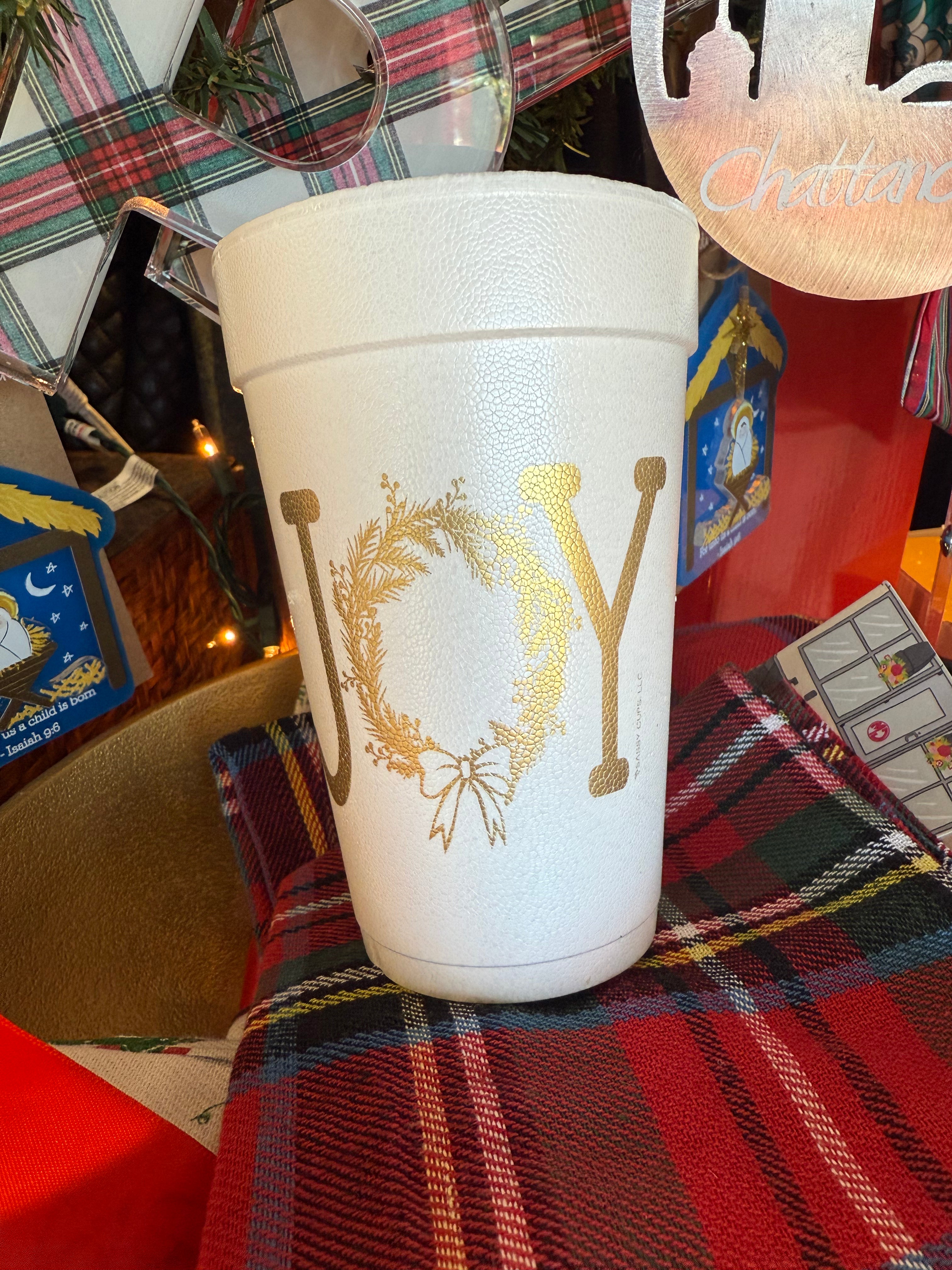 Christmas Styrofoam Cups