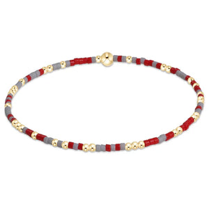 eNewton | Gameday Hope Unwritten Bracelets - Grey & Bright Red