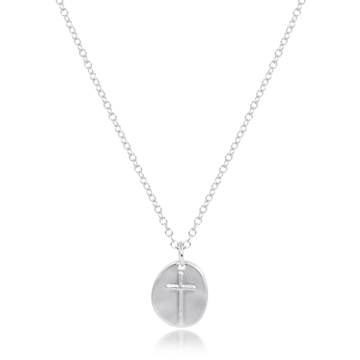 eNewton | 16" Necklace - Inspire Small Silver Charm