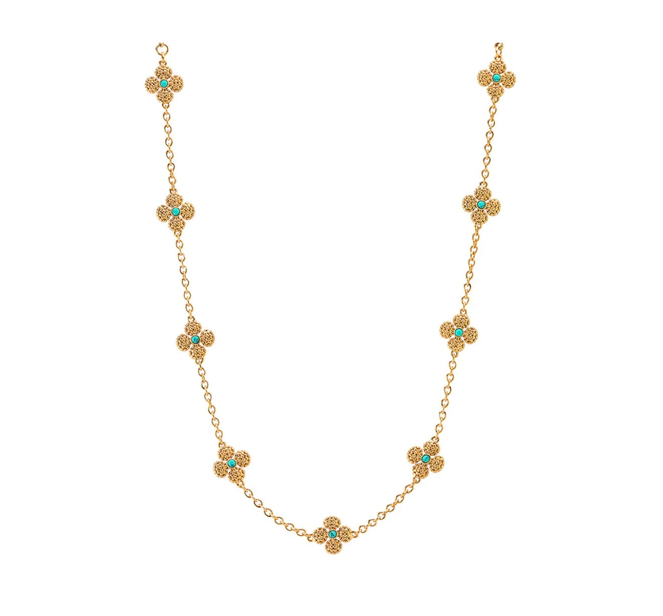 Capucine de Wulf | Berry Clover Double Sided Necklace 16" +2"