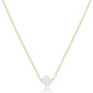 egirl | 14” Necklace Gold - Signature Cross Small