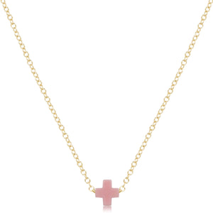 egirl | 14” Necklace Gold - Signature Cross Small