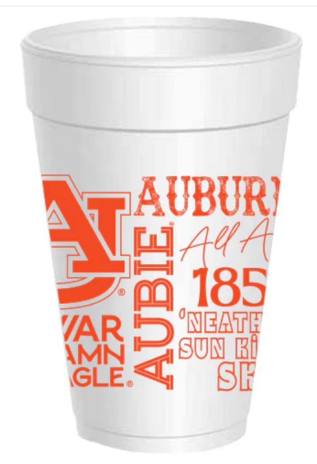 Auburn Foam Cups