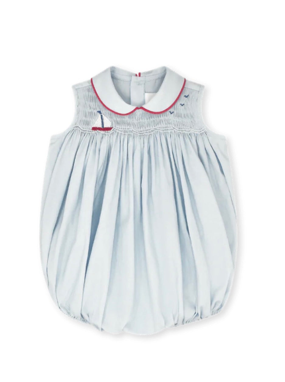 Beckett Brentwood Blue Sailboat Pique Bubble
