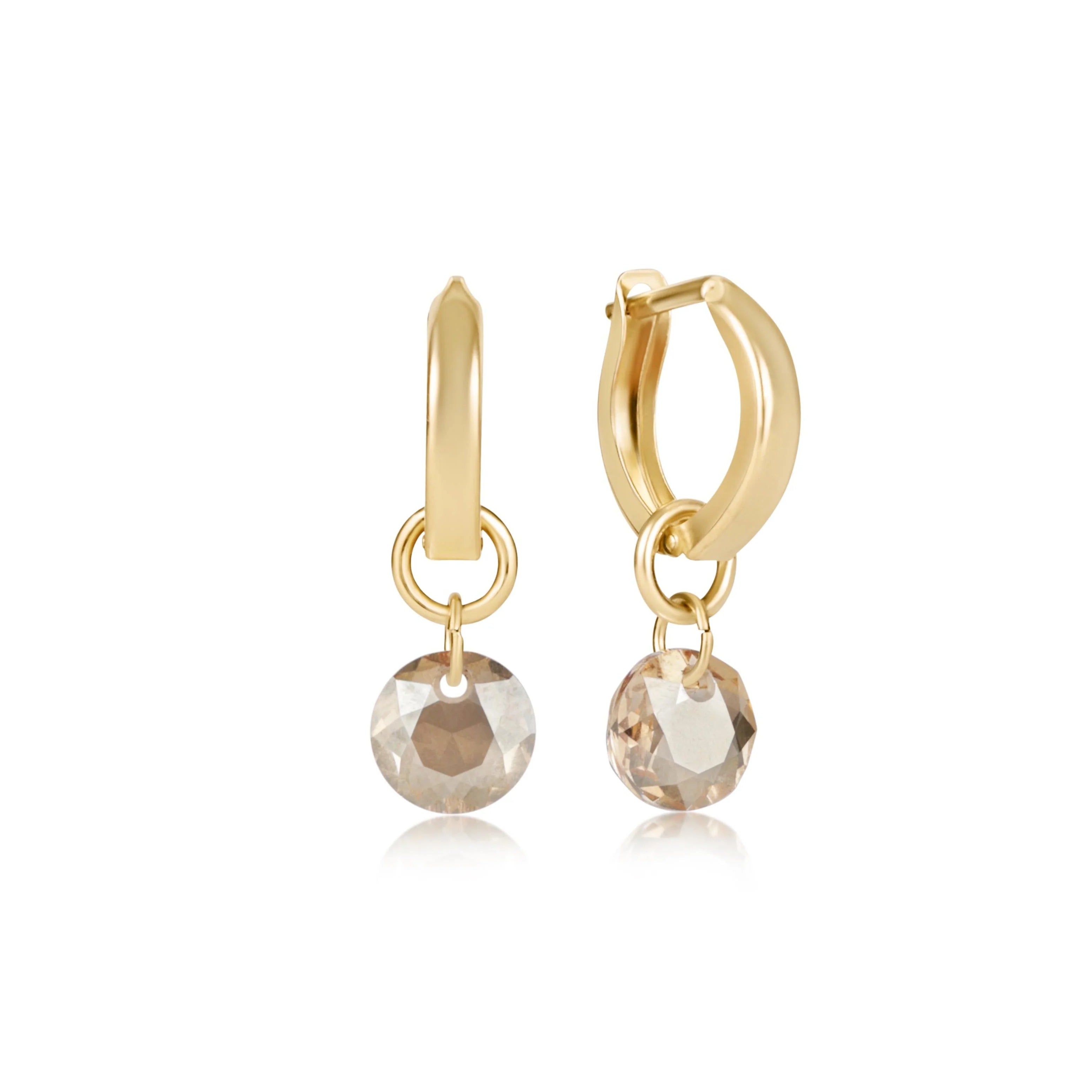Reflection Huggie Hoop Earrings