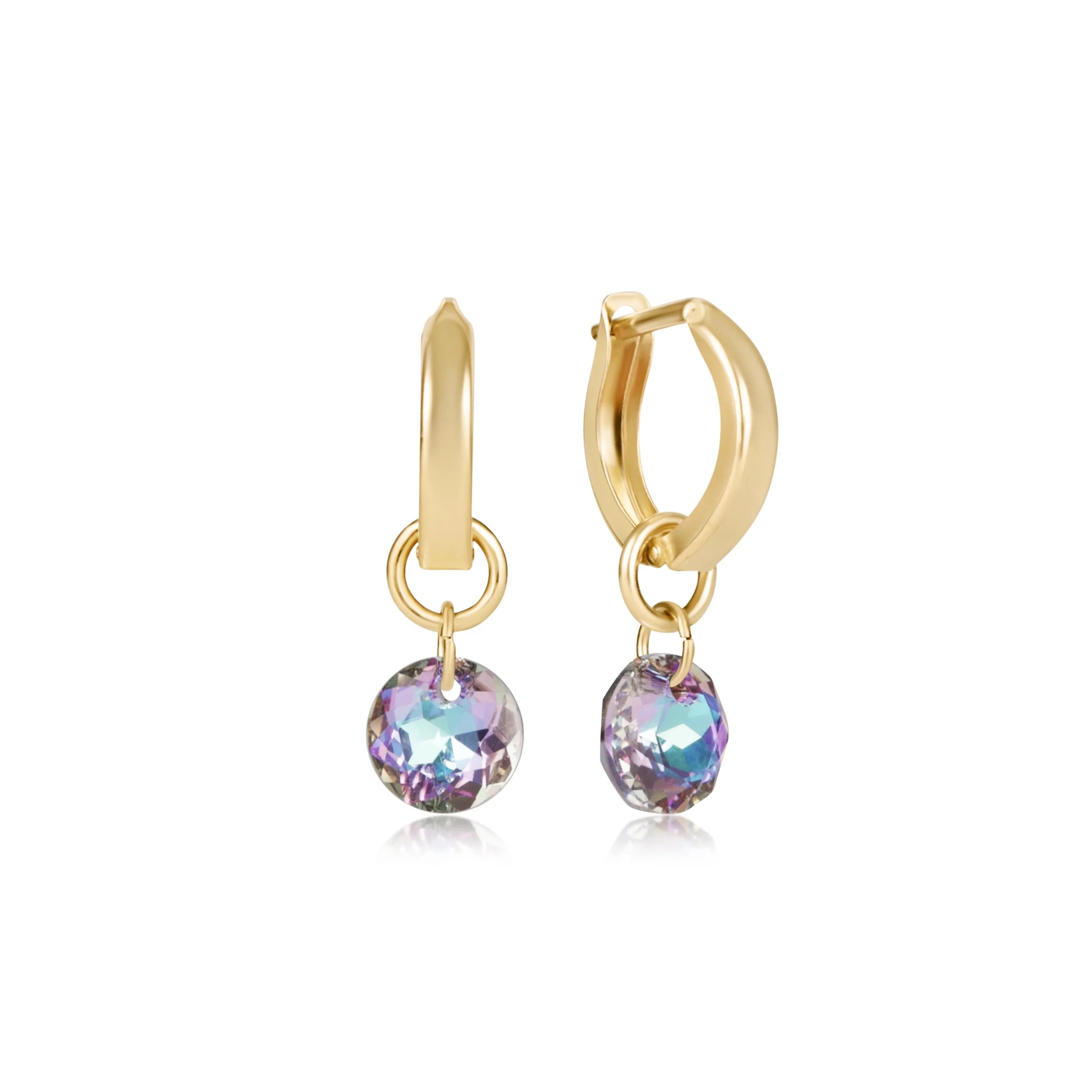 Reflection Huggie Hoop Earrings